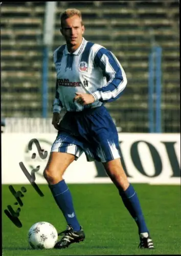 Autogrammkarte Fußballer Heiko März, FC Hansa Rostock, Autogramm