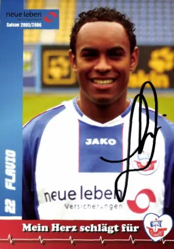 Autogrammkarte Fußballer Flavio, FC Hansa Rostock, Autogramm