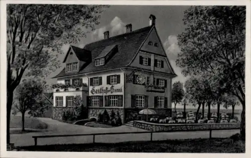 Ak Hoyren Lindau am Bodensee Schwaben, Gasthof zur Sonne