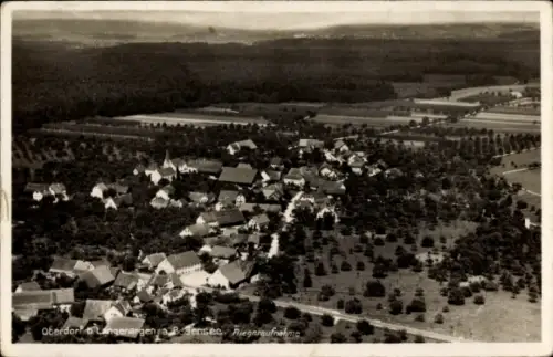 Ak Oberdorf Langenargen am Bodensee, Fliegeraufnahme