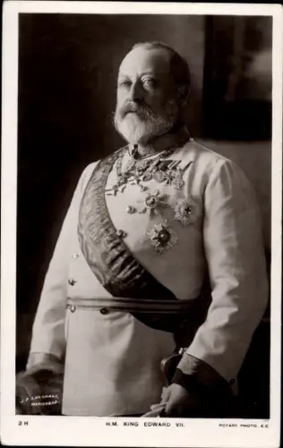 Ak König Eduard VII. von England, King Edward VII., Portrait
