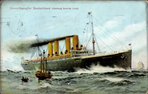 Ak Schnelldampfer Deutschland, HAPAG