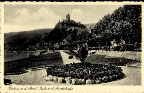Ak Cochem an der Mosel, Moselstraße, Burg