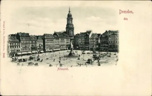Ak Dresden Altstadt, Altmarkt