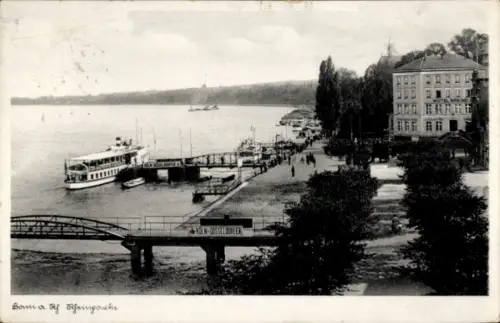 Ak Bonn am Rhein, Rheinpartie
