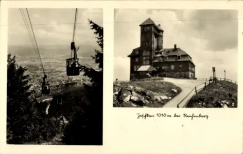 Ak Ještěd Jeschken Region Reichenberg, Seilbahn, Gesamtansicht