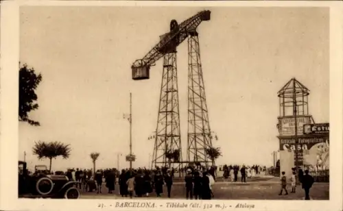 Ak Vallvidrera Barcelona Katalonien Spanien, Tibidabo