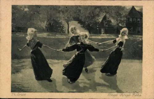 Künstler Ak Grust, Th., Ringel Ringel Reihe