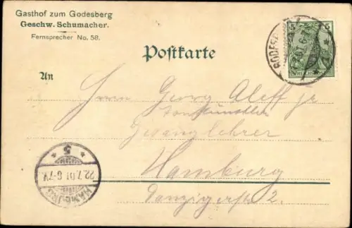 Ak Bad Godesberg Bonn am Rhein, Gasthof zum Godesberg