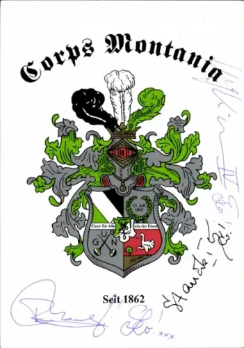 Studentika Ak Leoben, Corps Montania, Jahnstraße 7, Wappen