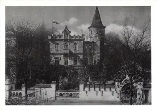 Studentika Ak Würzburg, Mainländerheim, Corpshaus, vor der Zerstörung 16. März 1945