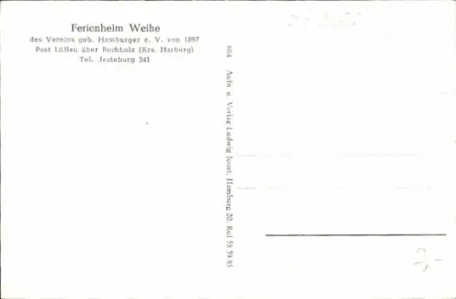 Ak Lüllau Jesteburg, Ferienheim Weihe