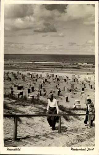 Ak Nordseebad Juist in Ostfriesland, Strandbild