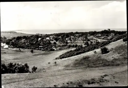 Ak Kloster Insel Hiddensee in der Ostsee, Gesamtansicht