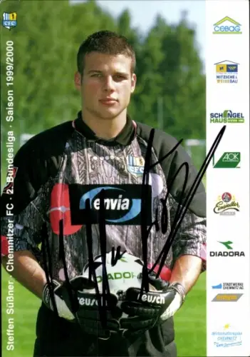 Autogrammkarte Fußballer Steffen Süßner, Chemnitzer FC, Autogramm