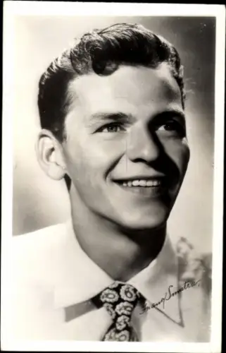 Ak Sänger und Schauspieler Frank Sinatra, Portrait, Autogramm
