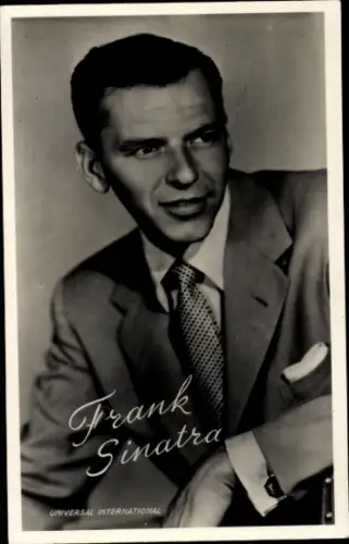 Ak Sänger und Schauspieler Frank Sinatra, Portrait