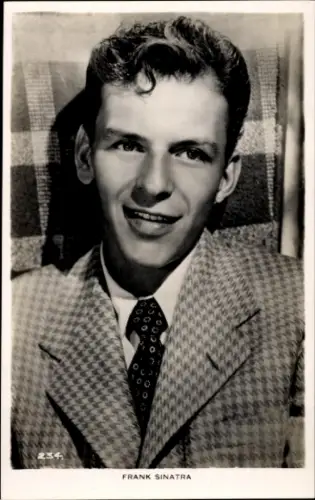 Ak Sänger und Schauspieler Frank Sinatra, Portrait