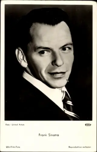 Ak Schauspieler und Sänger Frank Sinatra, Portrait