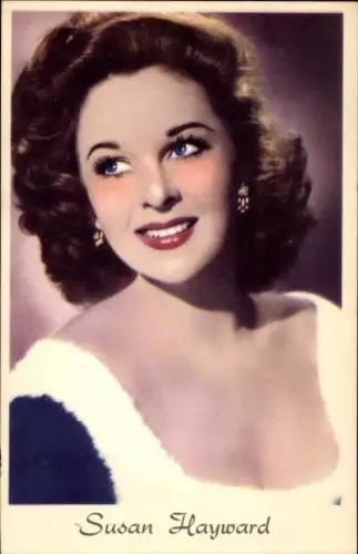 Ak Schauspielerin Susan Hayward, Portrait