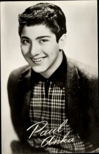 Ak Sänger und Komponist Paul Anka, Portrait