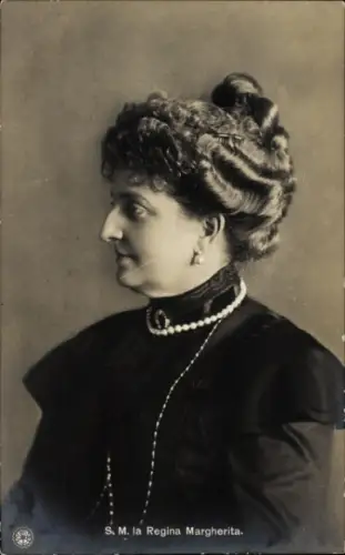 Ak Königin Margherita von Italien, Portrait