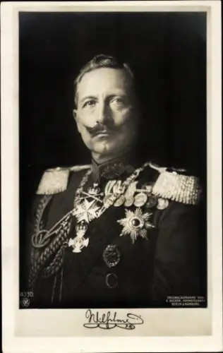Ak Kaiser Wilhelm II., Portrait, Uniform, Orden