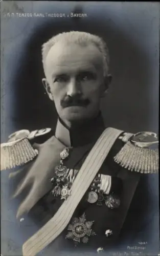 Ak S.K.H. Herzog Karl Theodor von Bayern Wittelsbach, Uniform