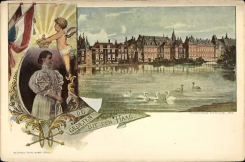 Ak Den Haag Südholland Niederlande, Schloss