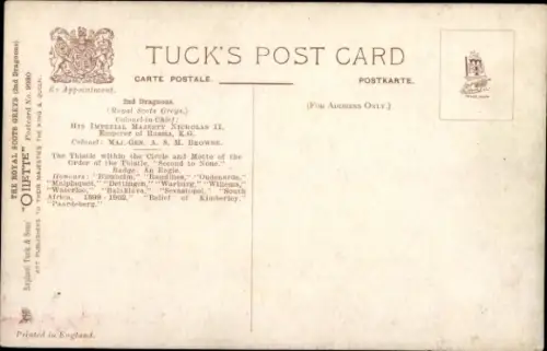 Künstler Ak Payne, Hany, The Royal Scots Greys