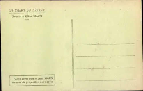 Lied Ak Le Chant du Depart, Soldaten