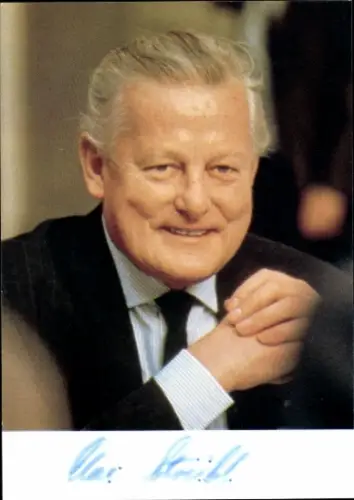 Foto Max Streibl, Bayerischer Ministerpräsident, Autogramm