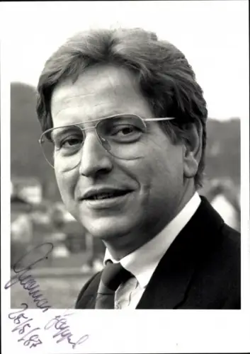 Foto Politiker Thomas Goppel, Autogramm