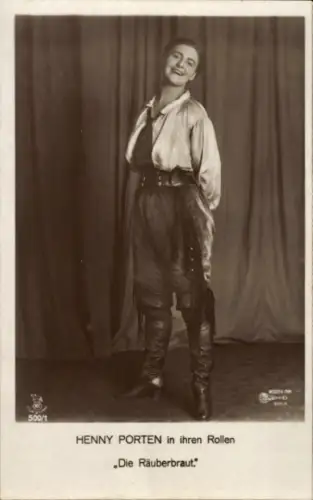 Ak Schauspielerin Henny Porten, Die Räuberbraut