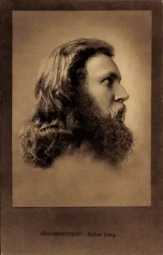 Ak Oberammergau, Passionsspiel, Schauspieler Anton Lang
