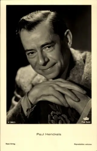 Ak Schauspieler Paul Henckels, Portrait, Autogramm
