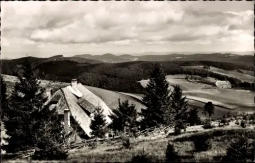 Ak Schonach im Schwarzwald, Rohrhardsberg, Gasthaus zur Schwedenschanze