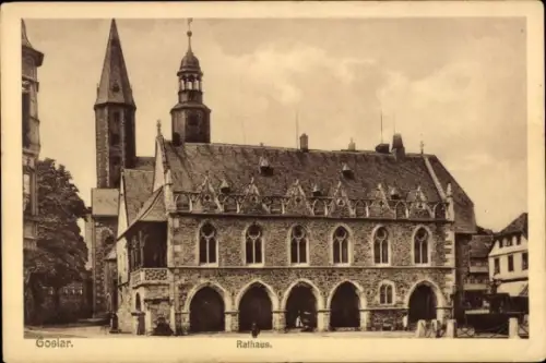 Ak Goslar am Harz, Rathaus