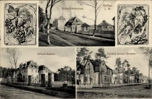 Ak Soltau Lüneburger Heide Niedersachsen, Offizier-Kasino, Victoria-Luisen-Straße