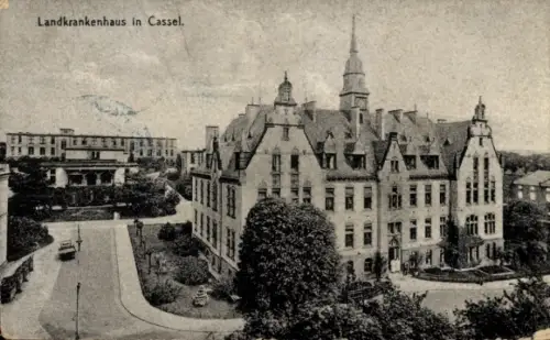 Ak Cassel Kassel in Hessen, Landkrankenhaus in   Architektur, 