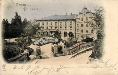 Ak Traunstein in Oberbayern, Bad Traunstein, Kurhaus