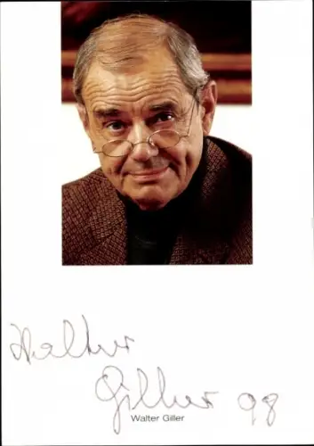Ak Schauspieler Walter Giller, Portrait, Autogramm