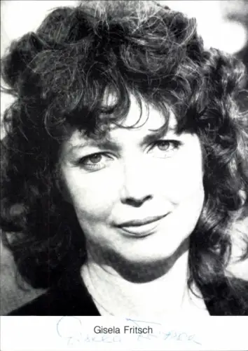 Ak Schauspielerin Gisela Fritsch, Portrait, Autogramm