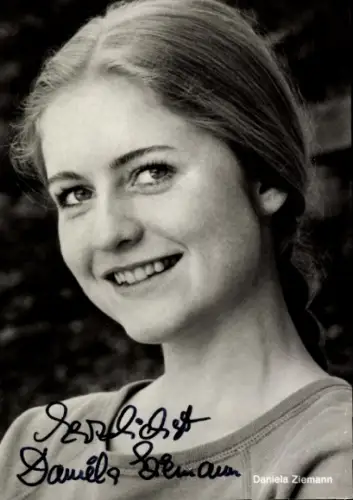 Ak Schauspielerin Daniela Ziemann, Portrait, Autogramm