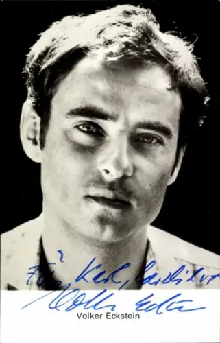Ak Schauspieler Volker Eckstein, Portrait, Autogramm