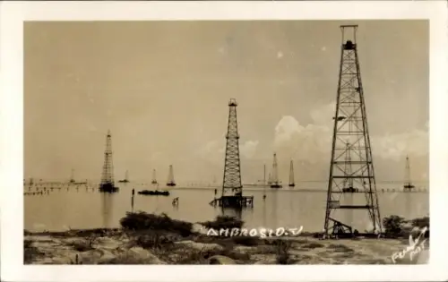 Foto Ak Venezuela, Ölfeld Ambrosio