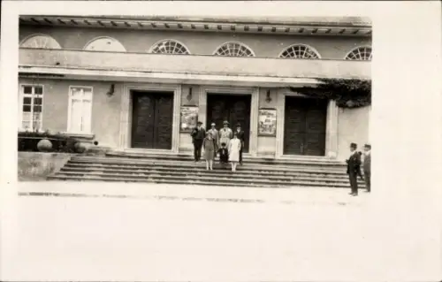 Foto Ak Friedrichshafen am Bodensee, Freitreppen, Theater