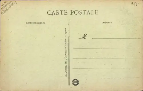 Ak Vaux sur Aure Calvados, Le Village et l'Eglise