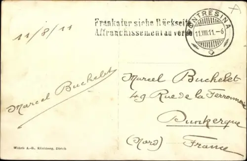 Ak Pontresina Kanton Graubünden Schweiz, Piz Palü, Roseggletscher, Panorama