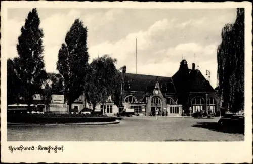 Ak Herford in Westfalen, Bahnhof